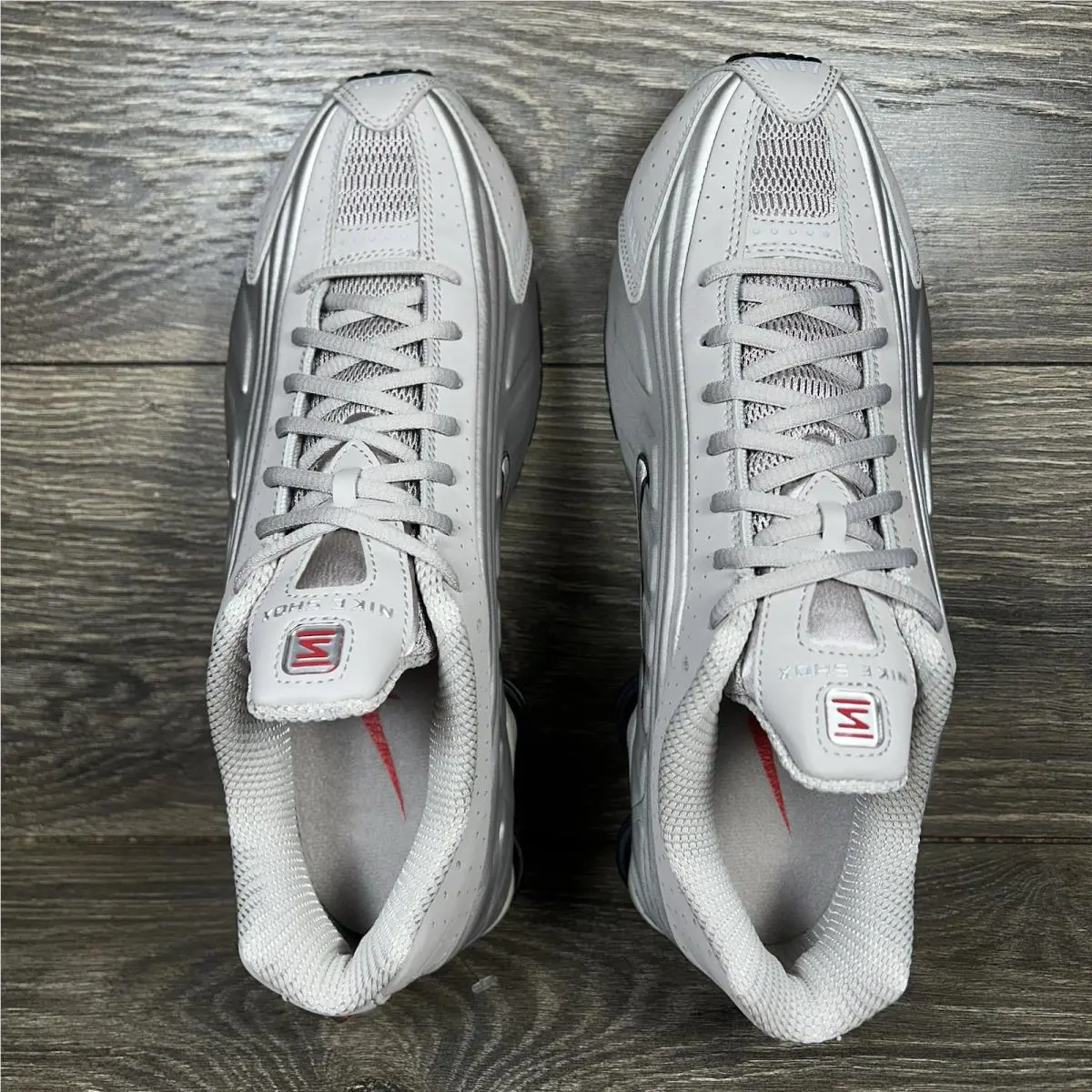 Nike shoes - Nike Shox R4 Gray - Shox Gray - Silver 12