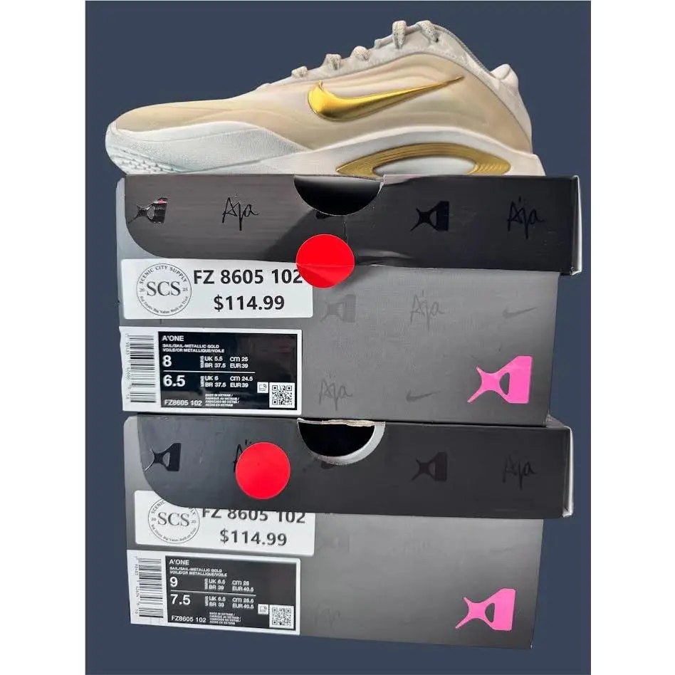 Nike shoes - Women’s Nike A’ONE Sail Metallic Gold Size 8 FZ8605-102 3