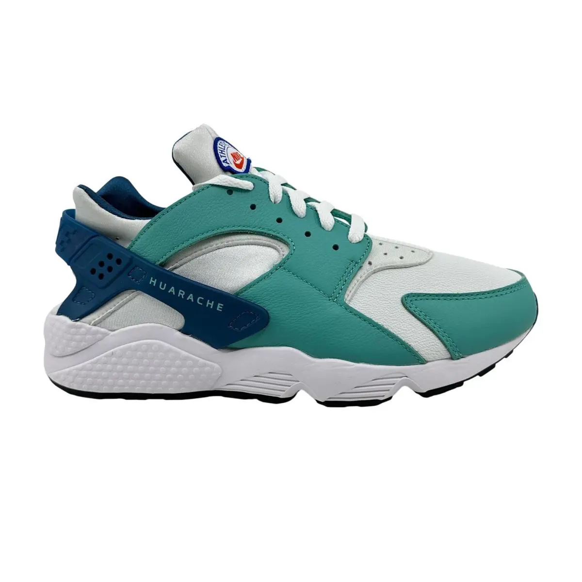 Nike Air Huarache Washed Teal White Black Mens Athletic Sneaker - Green, Manufacturer: Washed Teal White Black