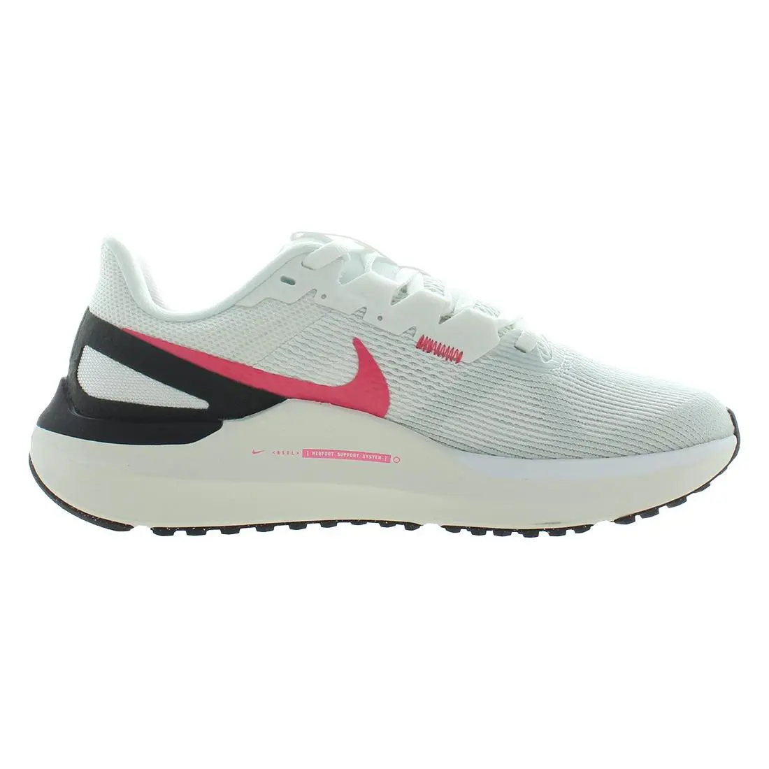 Nike Air Zoom Structure 25 Unisex Shoes - White/Black/Aster Pink