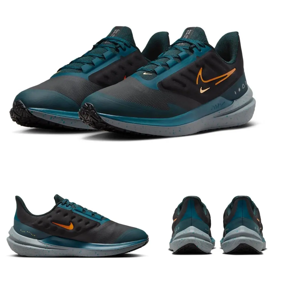 Nike shoes - Nike Air Winflo Shield - Air Winflo Shield - DM1106 002 - Black, Geode Teal, Deep Jungle, Safety Orange 1