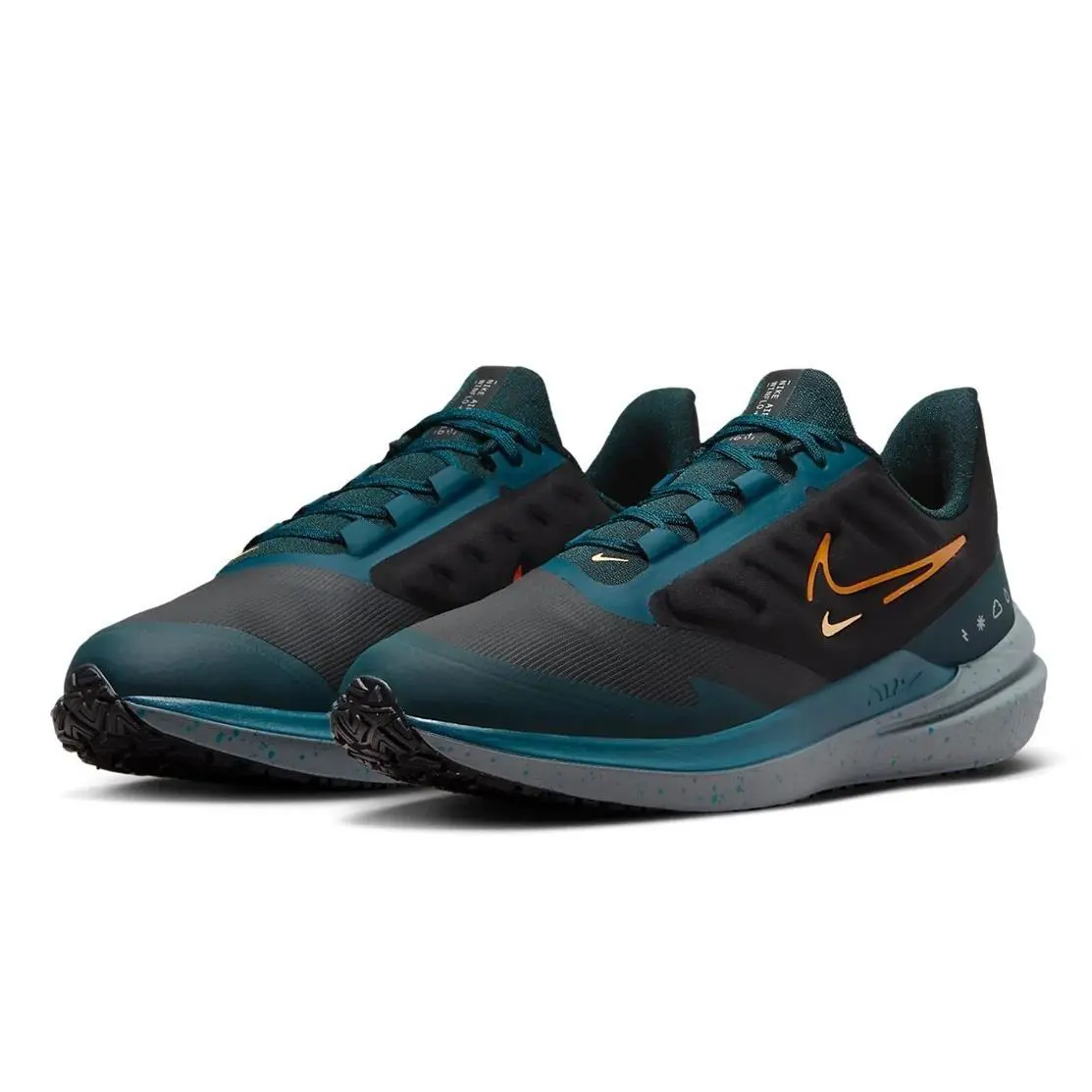 Nike shoes - Nike Air Winflo Shield - Air Winflo Shield - DM1106 002 - Black, Geode Teal, Deep Jungle, Safety Orange 3