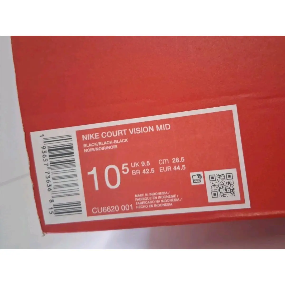 Nike shoes - Nike Court Vision - Court Vision - CU6620-001 - Black 10