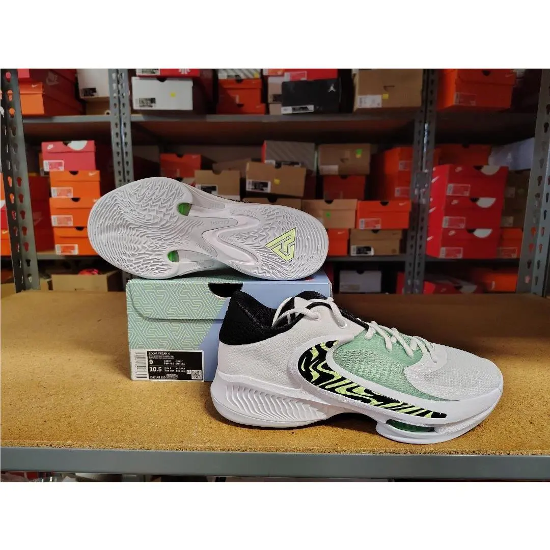 Nike shoes - Nike Zoom Freak 4 - Zoom Freak - DJ6149 003 - White Black Barely Volt 5