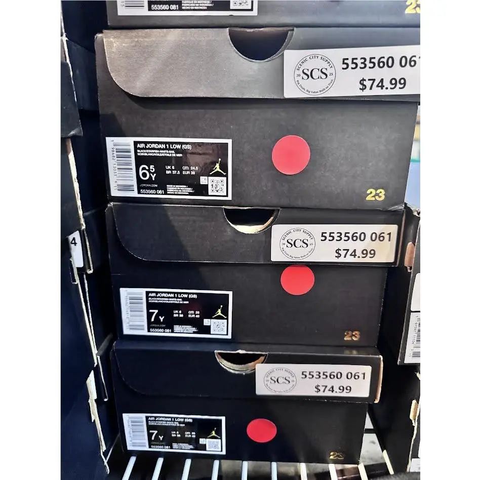 Nike shoes - Youth Air Jordan 1 Low Black Starfish GS 553560-061 12