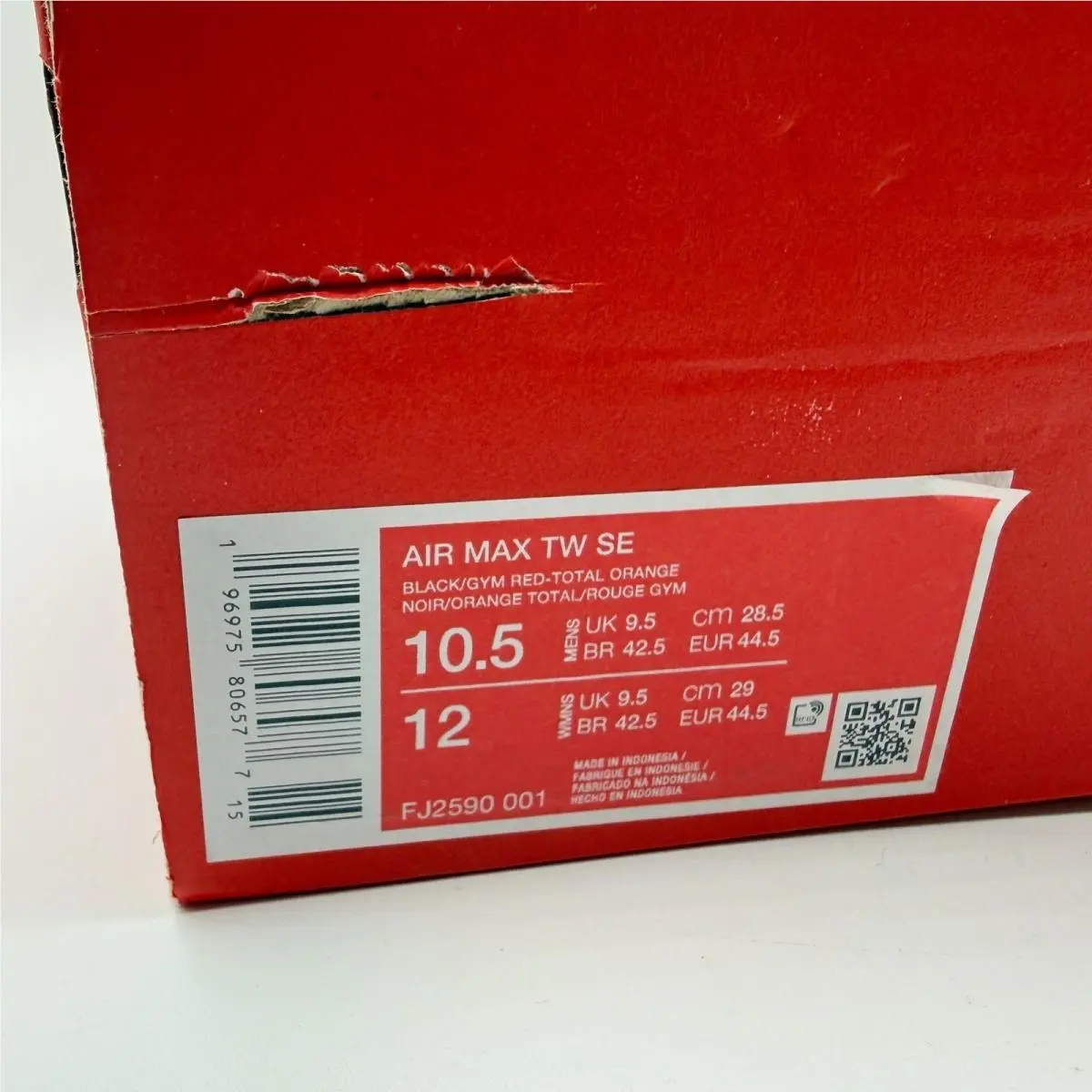 Nike shoes - Air Max TW SE - Air Max - FJ2590-001 - Orange (UPC: 196975806577) 9