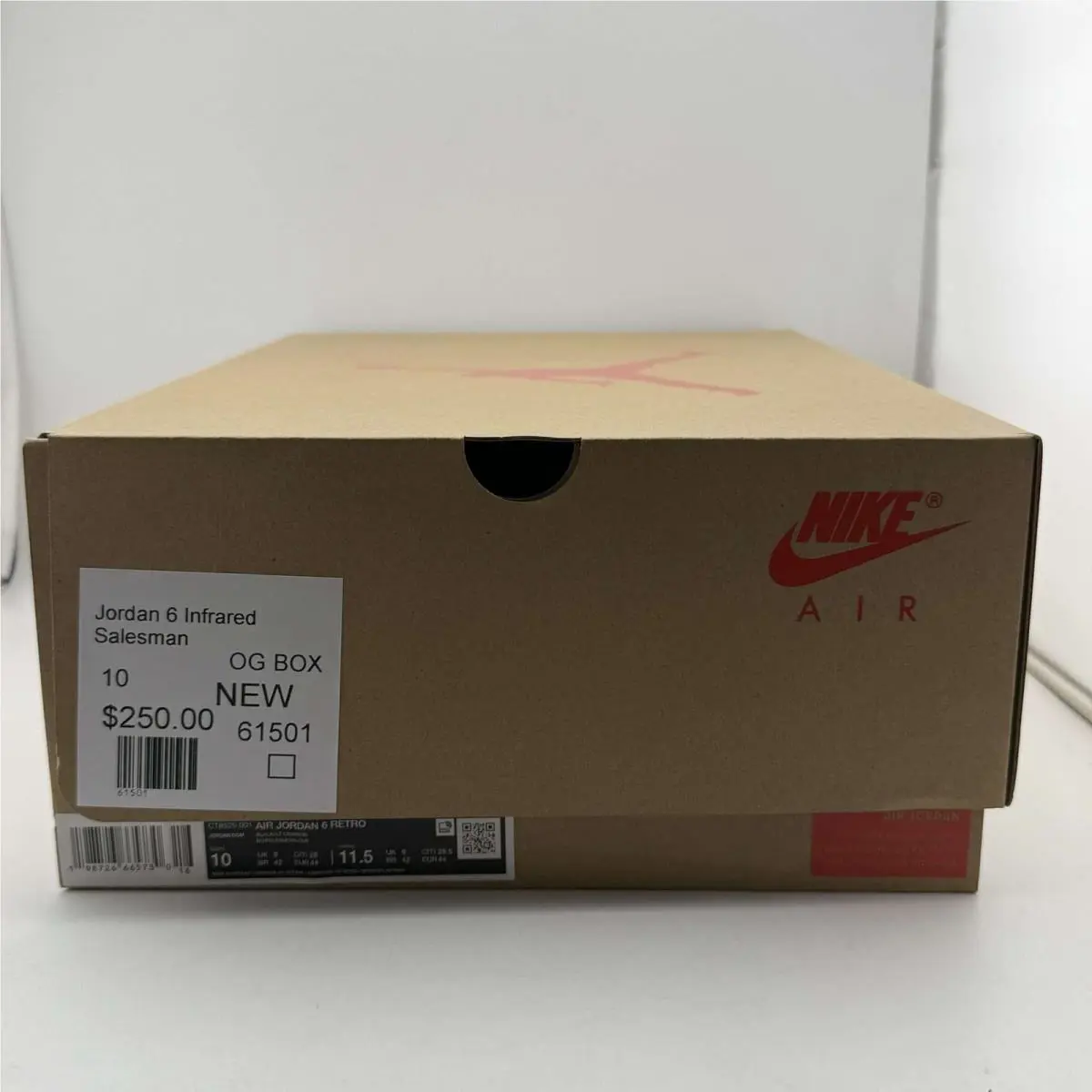 Nike shoes - Air Jordan 6 - Air - CT8529-001 - Black, Manufacturer: Black/Light Crimson 5