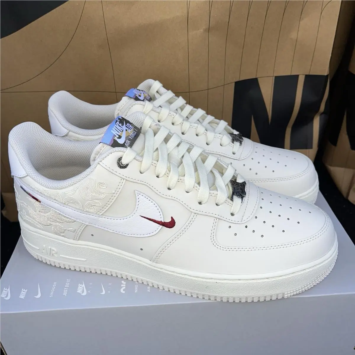 Air Force 1 07 AF1 “year of The Horse” Lny Nby IQ1119-011 Men Size 9 by Nike