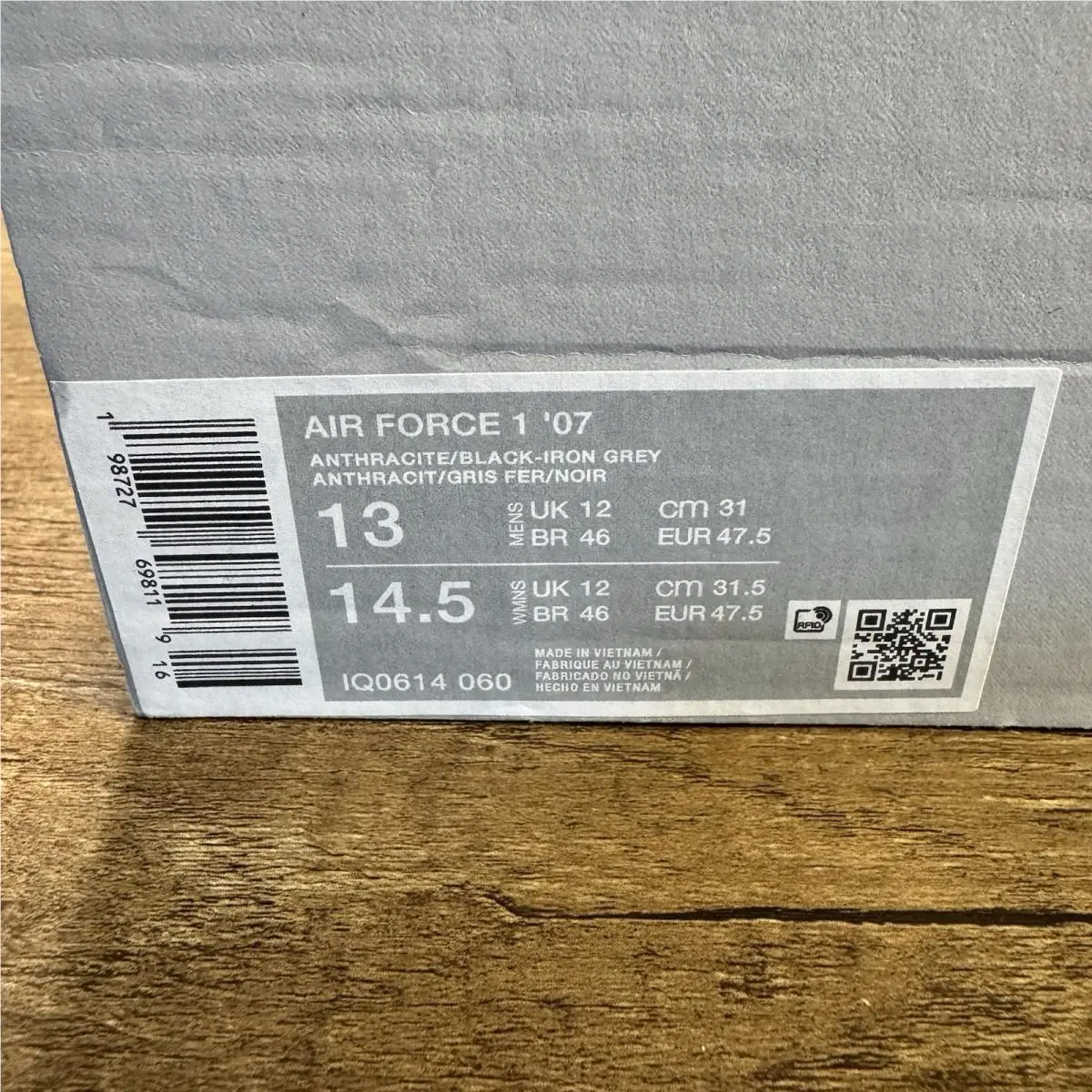 Nike shoes - Nike Air Force 1 - Air Force - IQ0614-060 - Gray 0