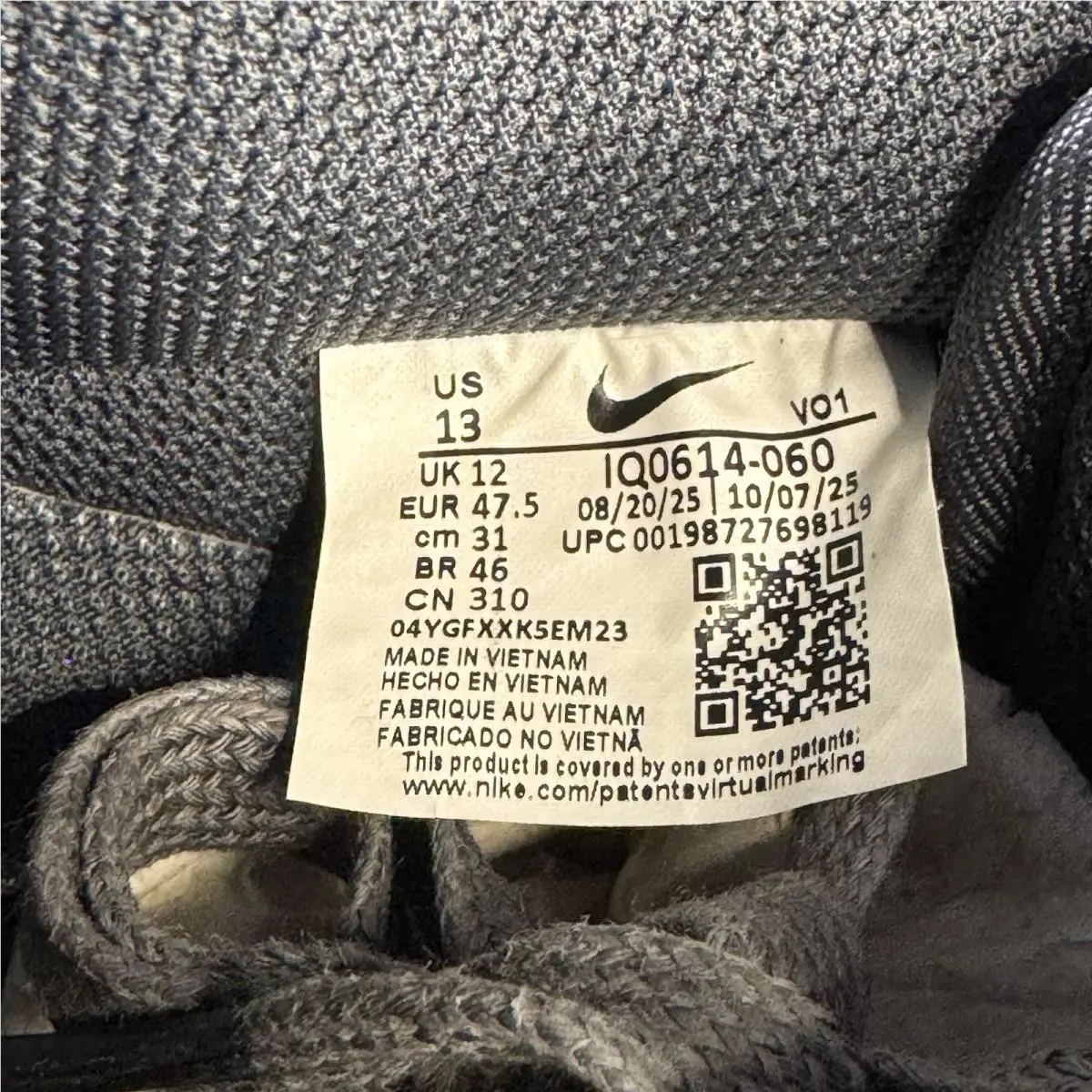 Nike shoes - Nike Air Force 1 - Air Force - IQ0614-060 - Gray 4