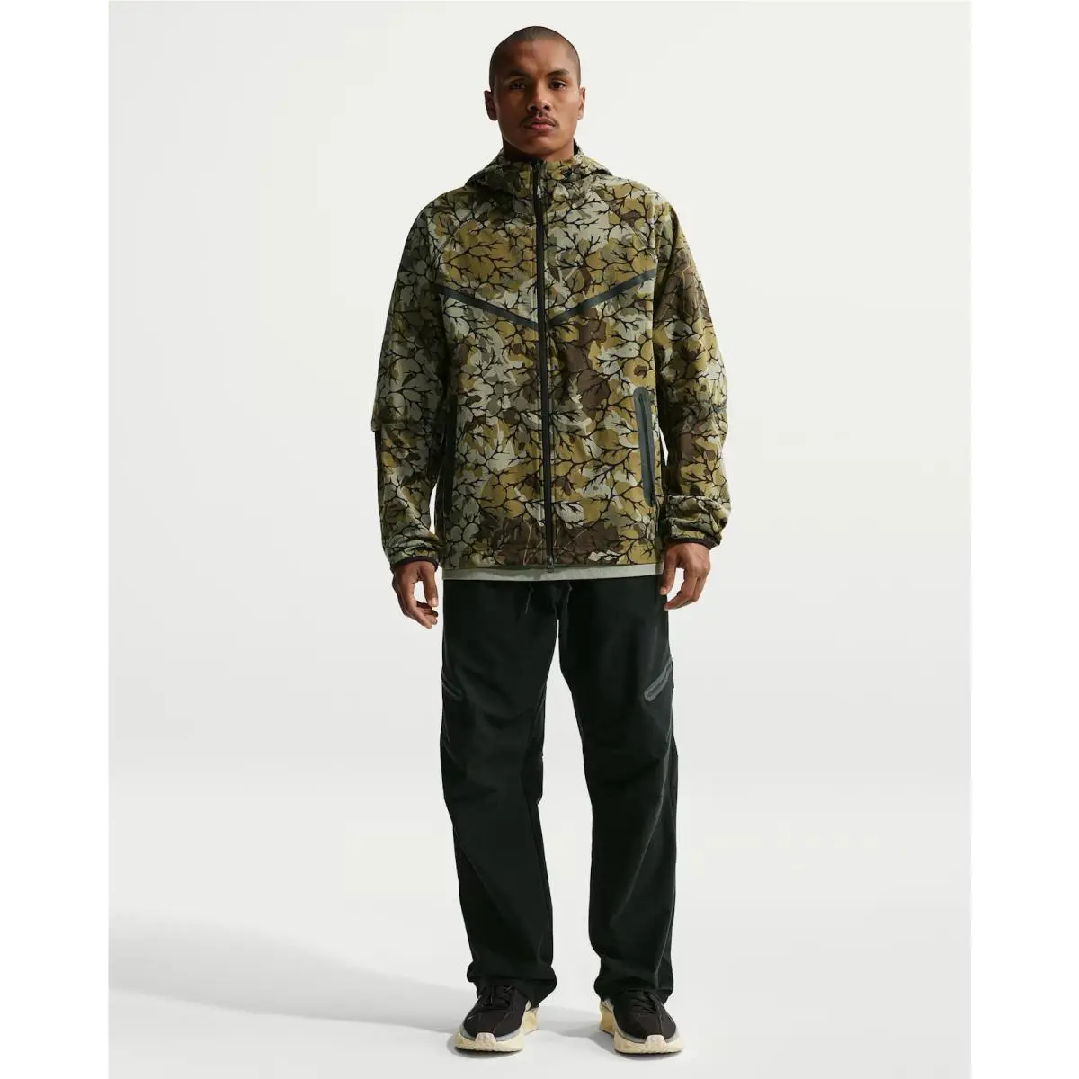 Nike clothing - Nike Tech Woven Windbreaker Jacket - HM7151-223 - Medium Olive (UPC: 197600965454) 2