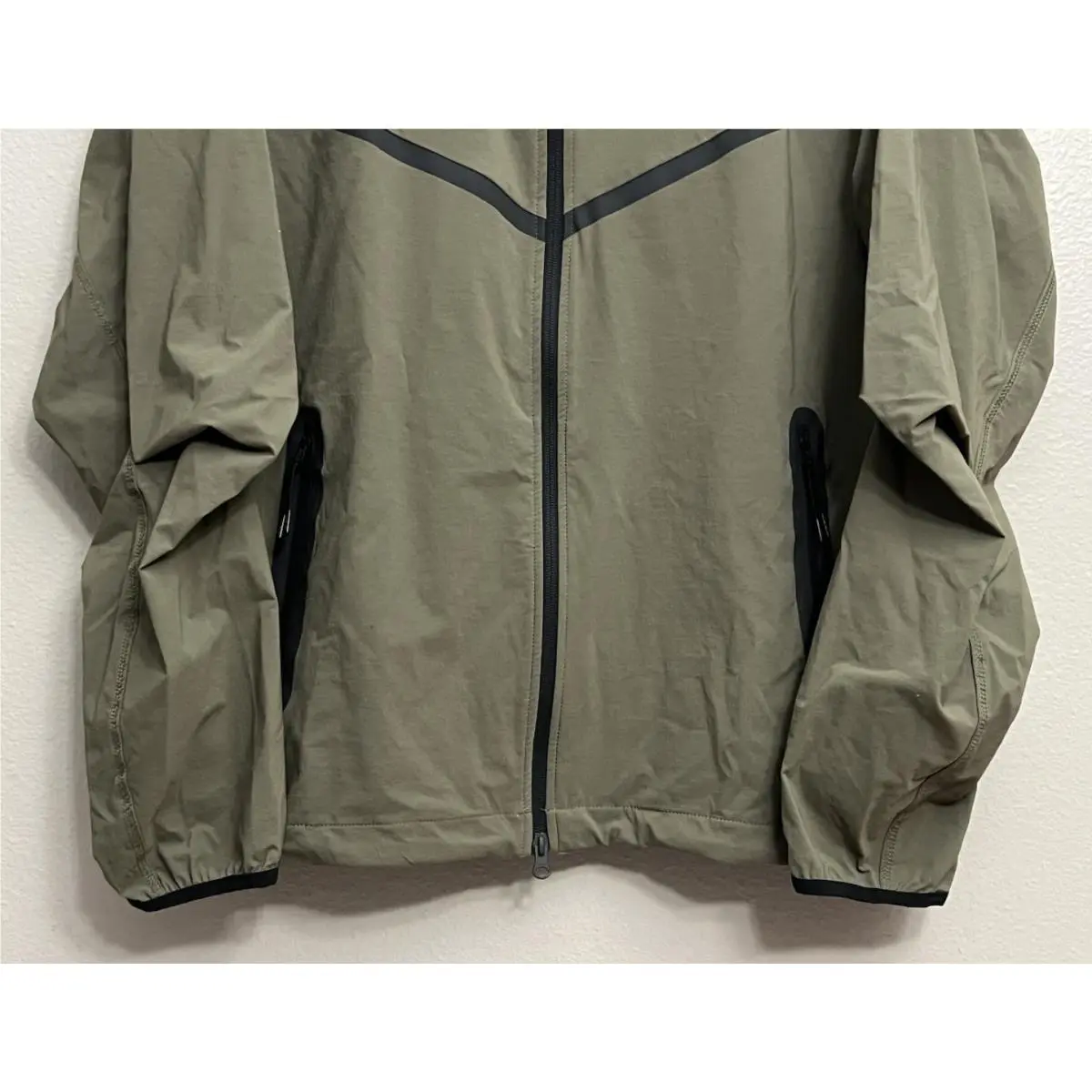 Nike clothing - Nike Tech Woven Windbreaker Jacket - HM7151-223 - Medium Olive (UPC: 197600965454) 1