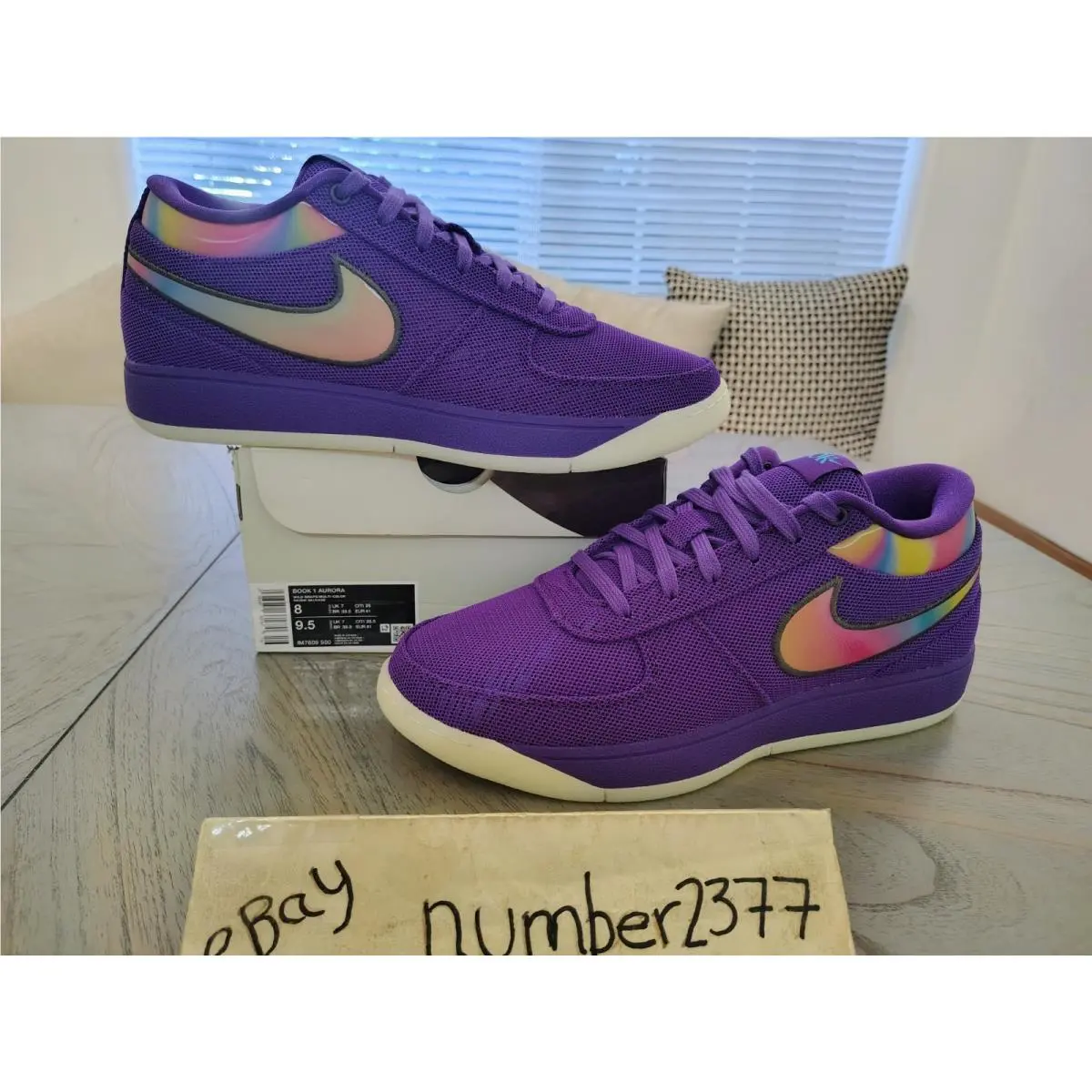 Nike Book 1 Aurora Wild Grape IM7609-500 US Men Size 8