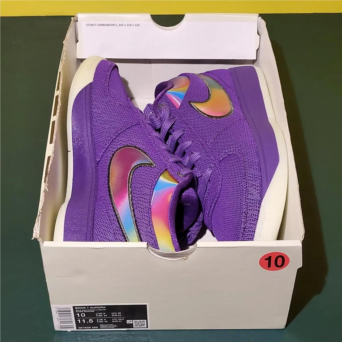 Nike shoes - Nike Book 1 - Book - IM7609-500 - Wild Purple/Multicolor Raisin Sauvage 10