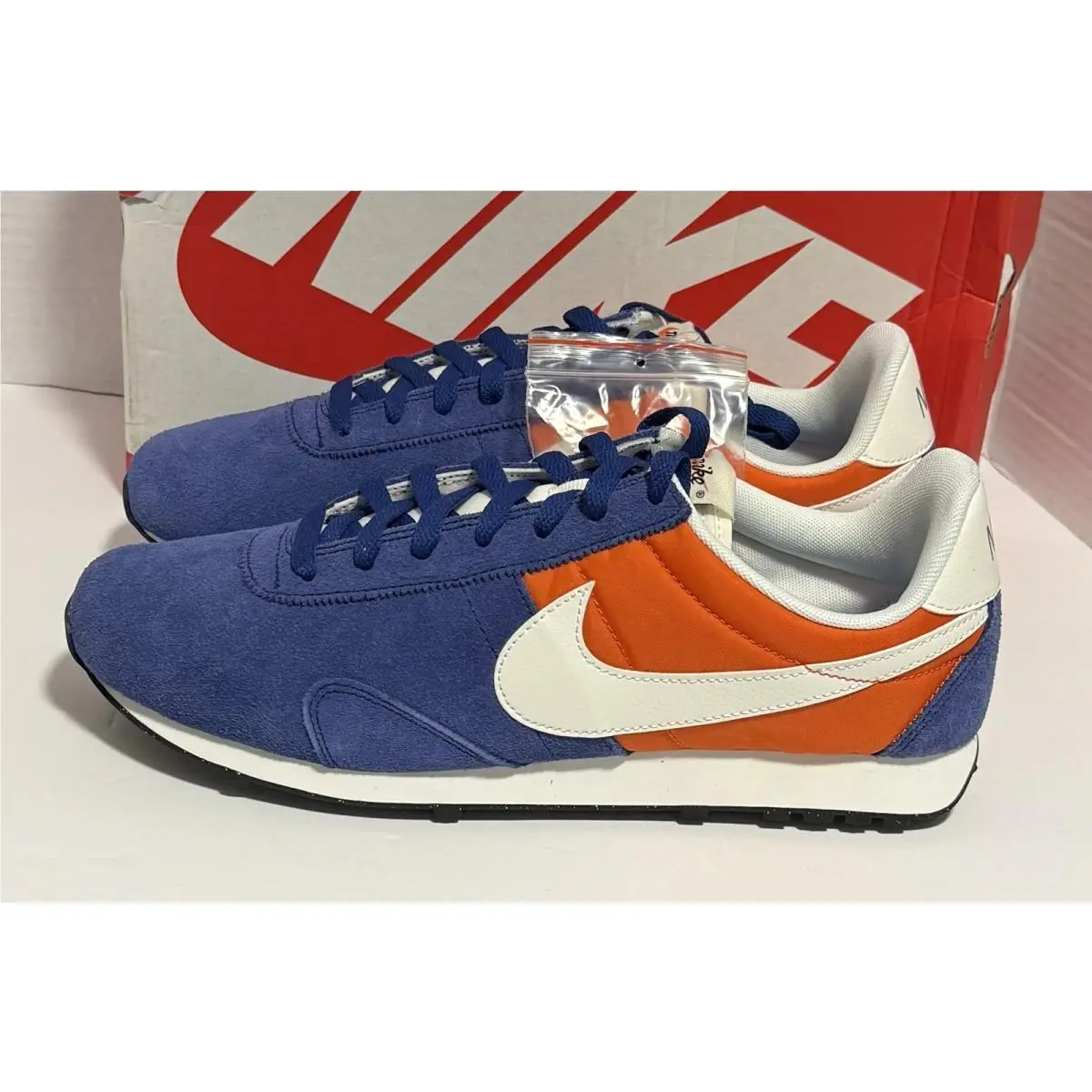 Nike Pre Montreal 17 Royal Blue Orange Running Sneakers 898031-400 Mens 10.5
