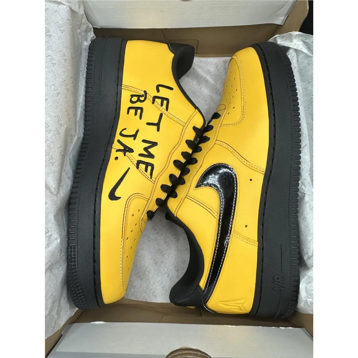 Nike shoes - Ja Morant x Nike Air Force 1 - IQ2713-700 - Yellow 5