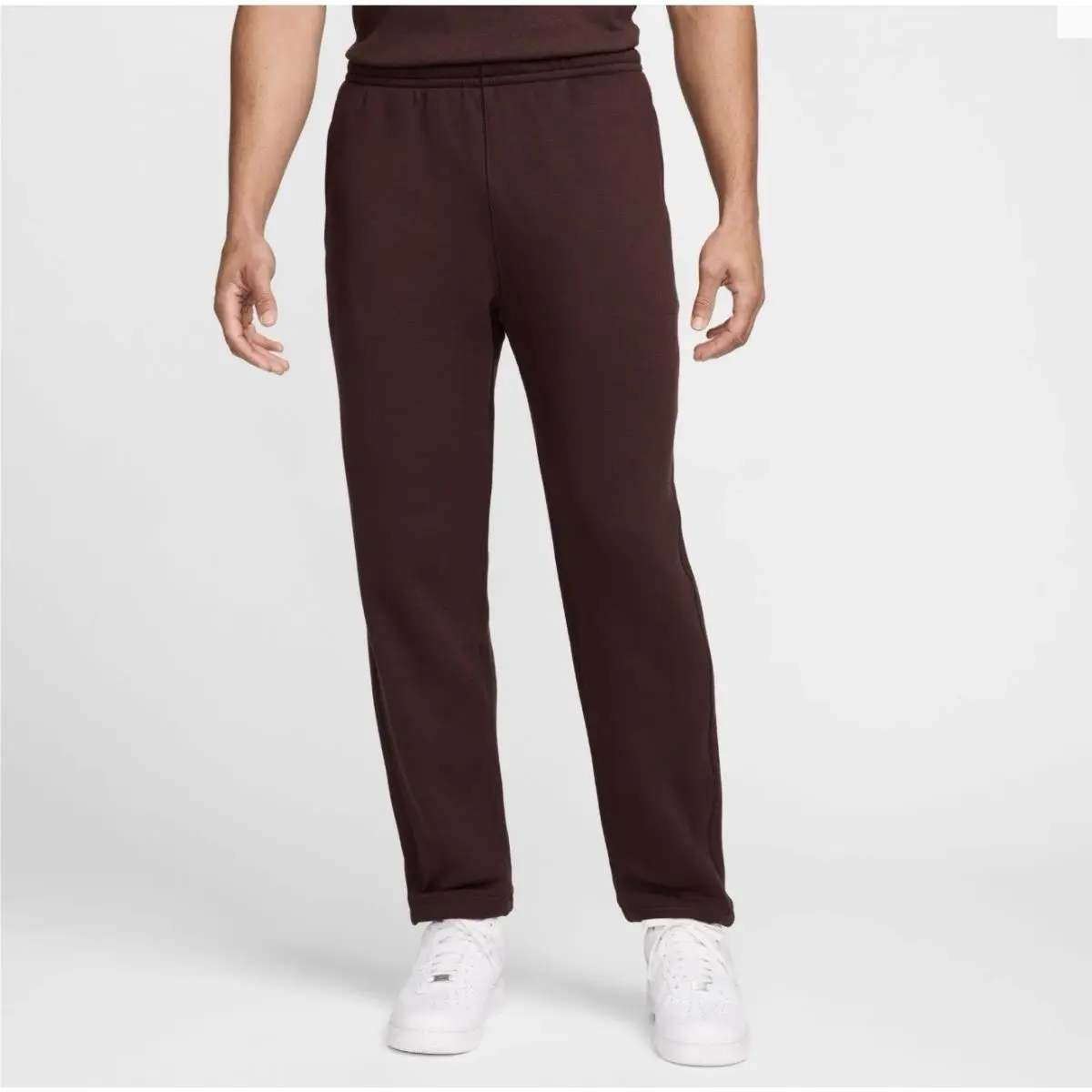 Nike Wool Classics Fleece Sweat Pants Joggers Brown Basalt - Medium
