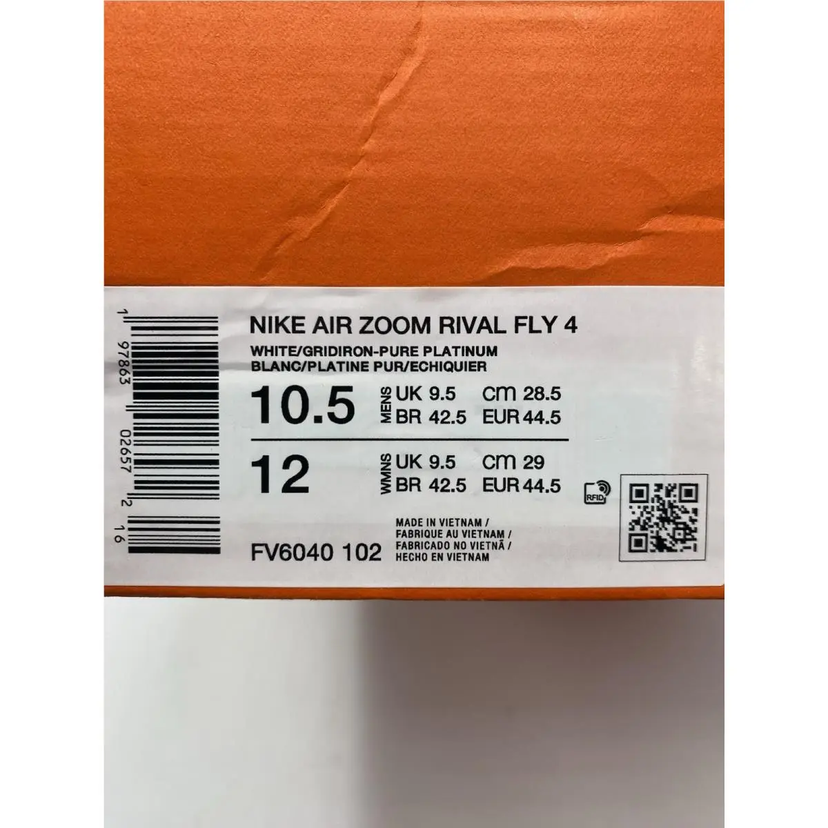 Nike shoes - Nike Rival - Rival - FV6040-102 - White/Gridiron-Pure Platinum (UPC: 197863026572) 6