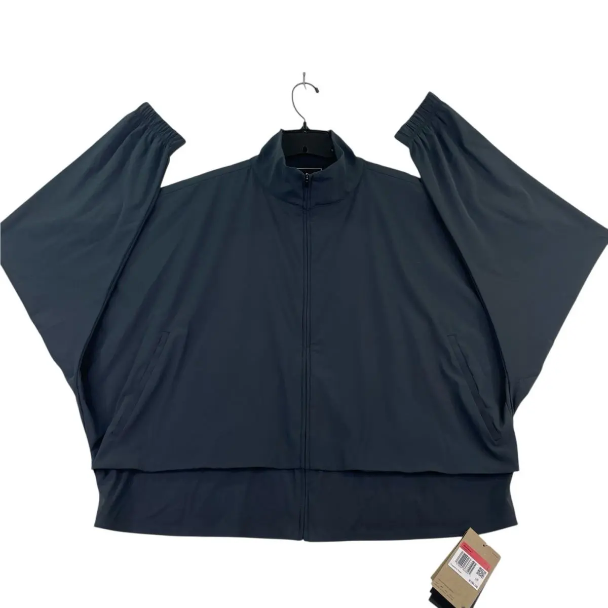 Nike Full Zip Jacket 24.7 Perfectstretch Women Lg Black Oversized Dri-fit HJ0963