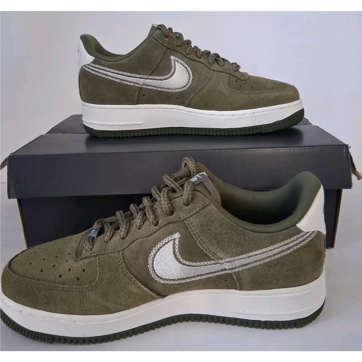 Nike shoes - Nike Air Force 1 `07 LV8 - HJ4465 201 - Medium olive/Sail 0