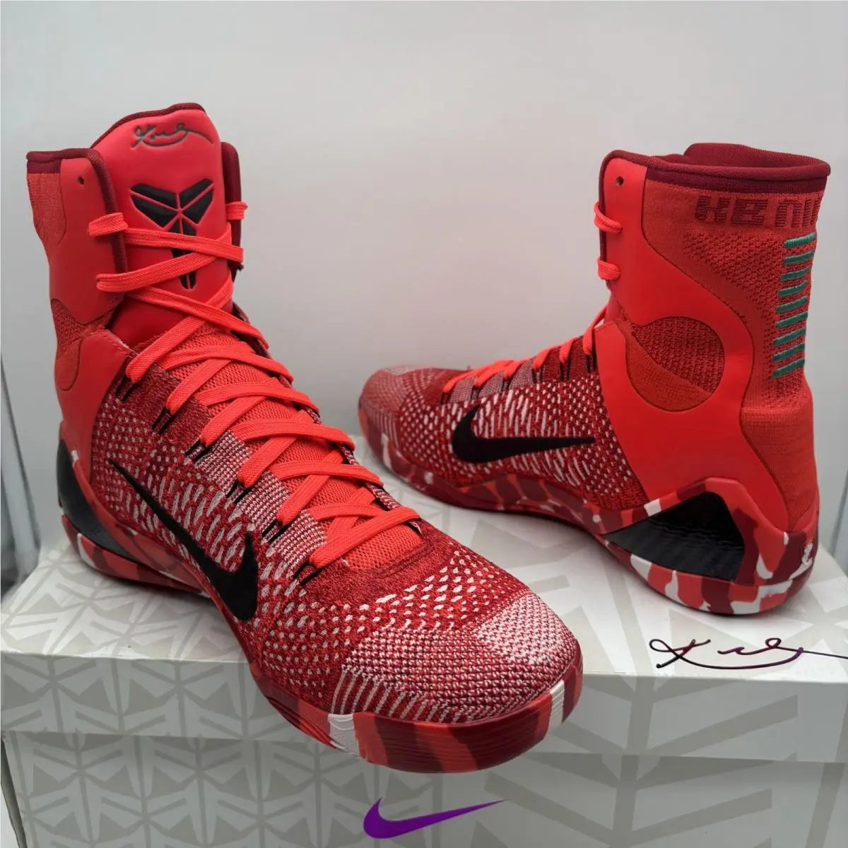 Nike shoes - Nike Kobe 9 Elite 630847-600 - 630847-600 - Bright Crimson (UPC: 887232301941) 5
