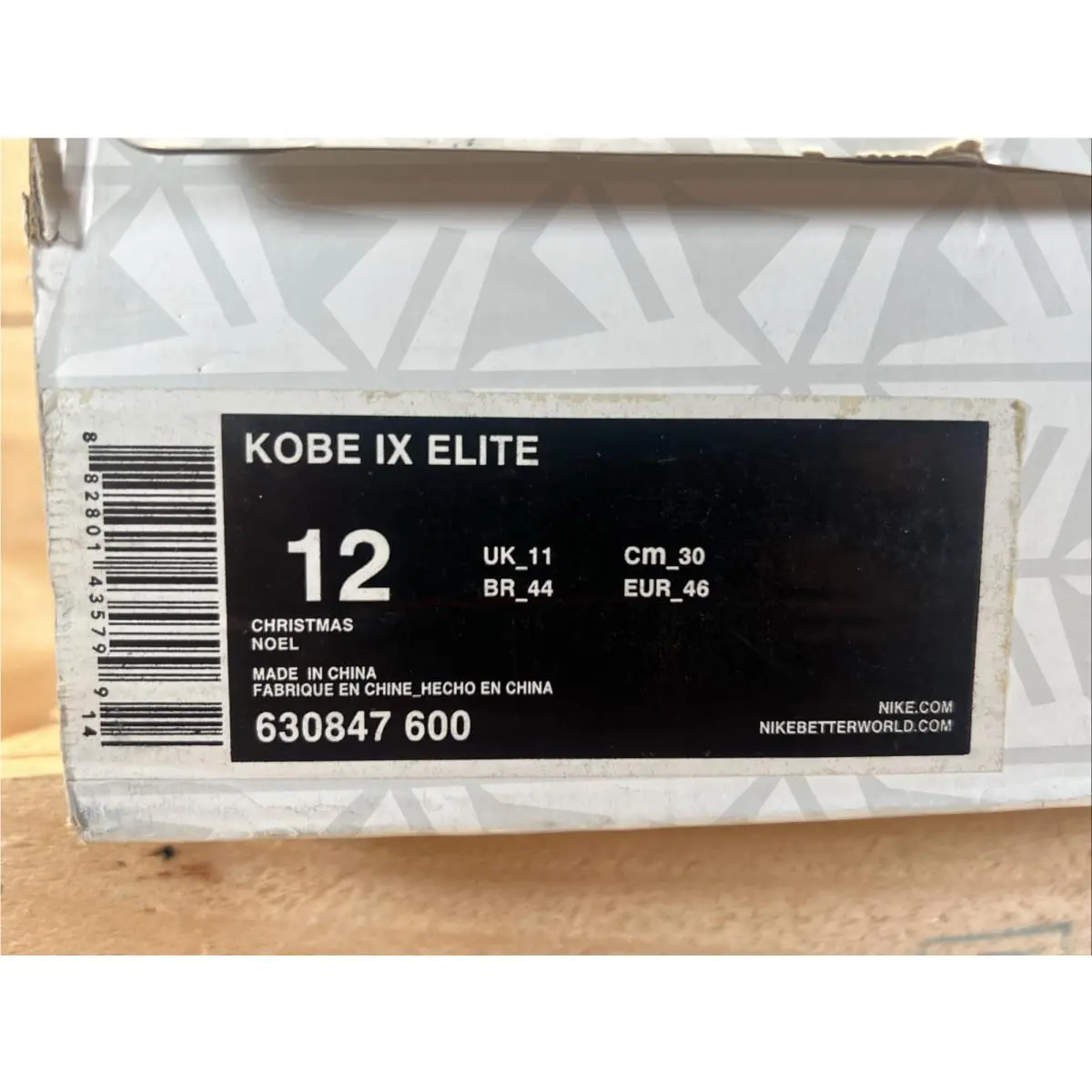 Nike shoes - KOBE IX ELITE - KOBE ELITE - 630847-600 - Bright Crimson/Black-White (UPC: 0882801435799) 15