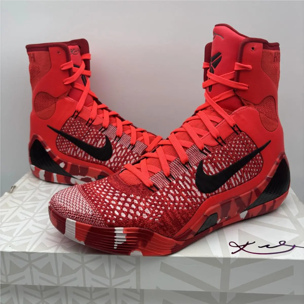 Nike shoes - Nike Kobe 9 Elite 630847-600 - 630847-600 - Bright Crimson (UPC: 887232301941) 4