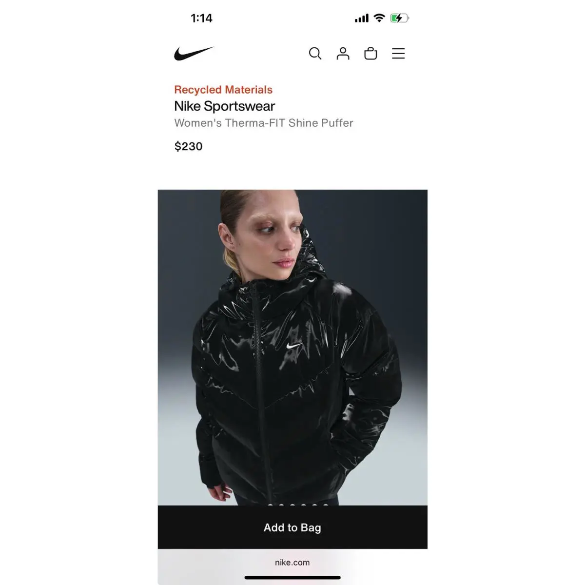 Nike clothing - Pink / Black (UPC: 198482140892) 4
