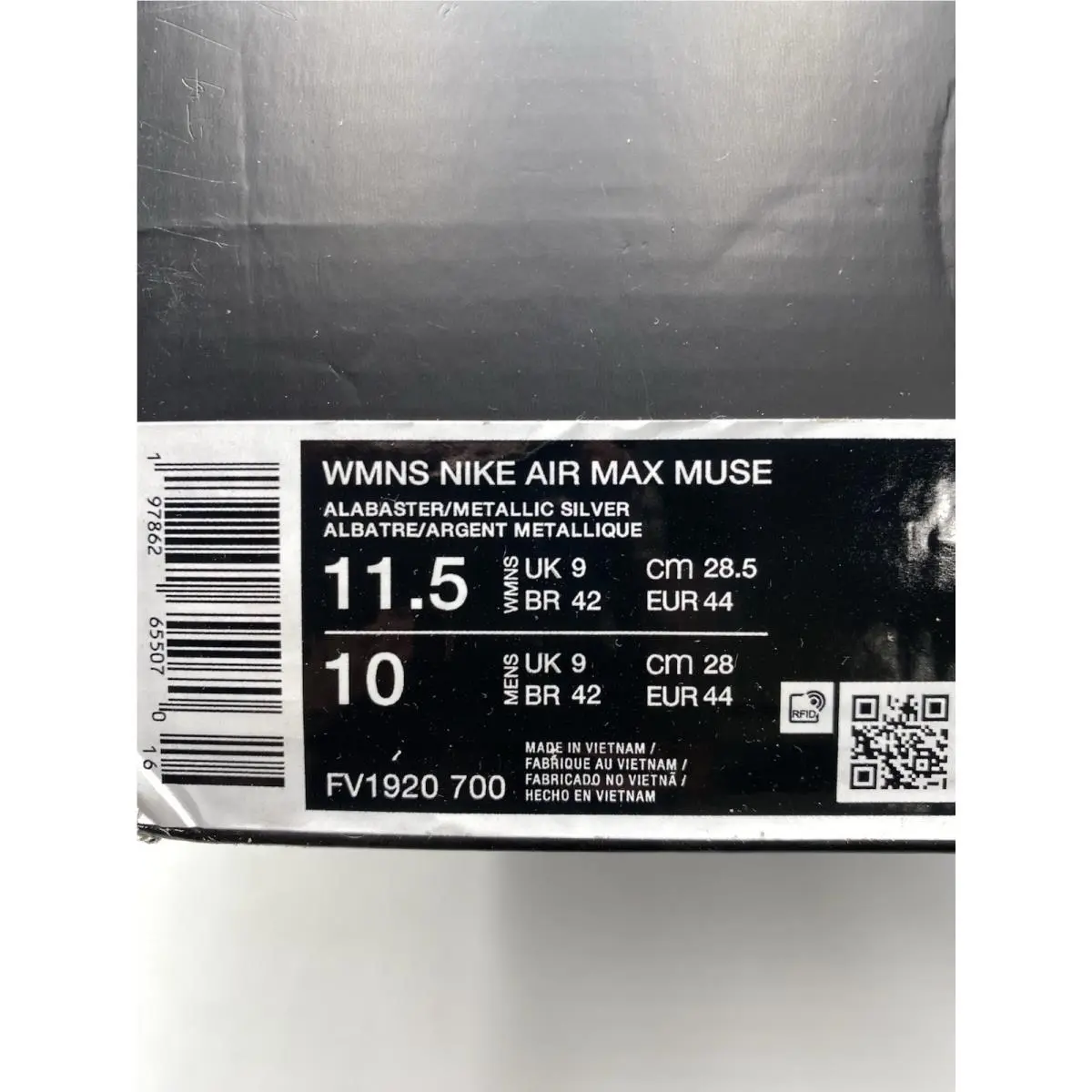 Nike shoes - Nike Air Max Muse - Air Max Muse - FV1920 700 - Alabaster/Metallic Silver (UPC: 197862655070) 6
