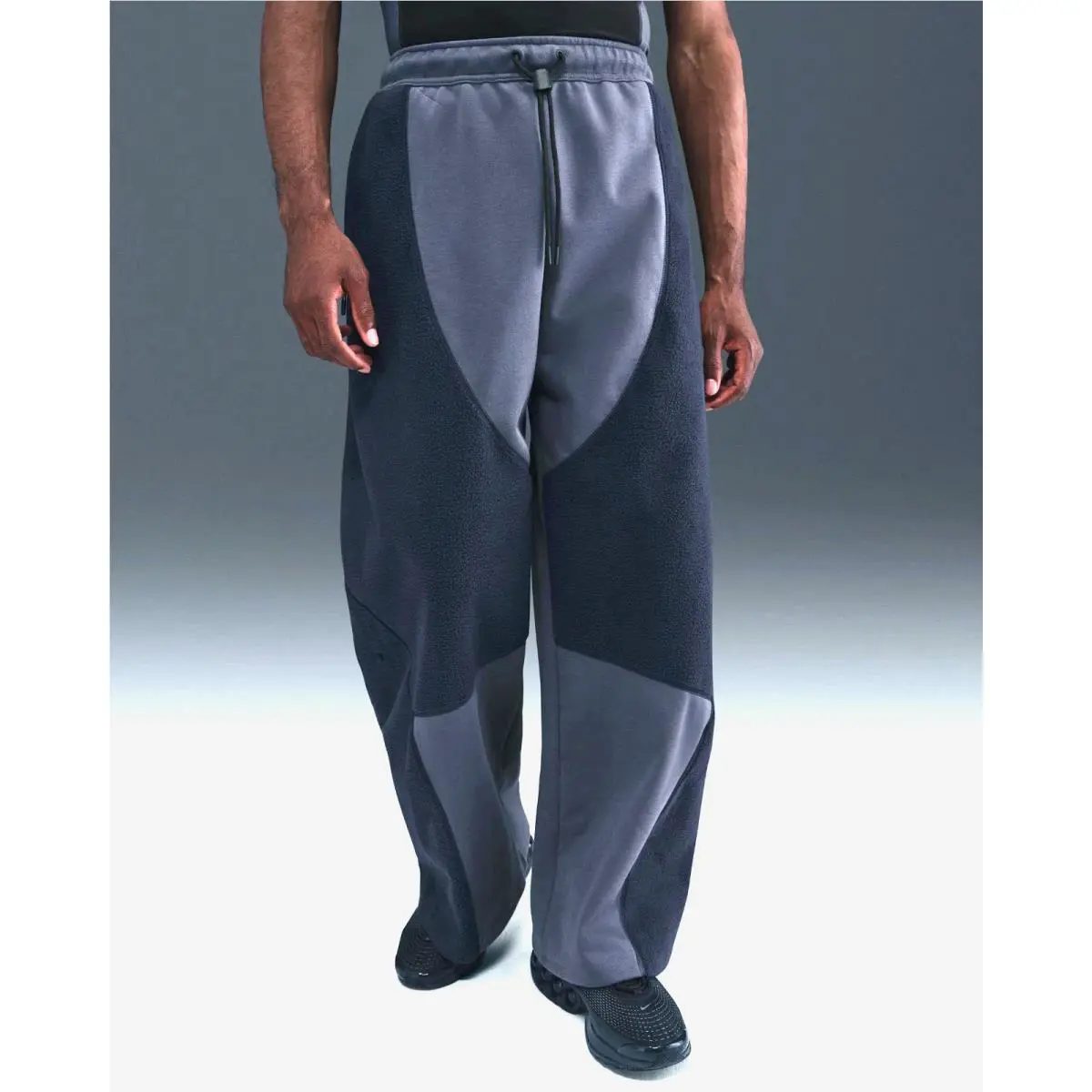 Nike Tech Boreas Knit Open-hem Oversized Pants Thunder Blue Size L IB3365-437