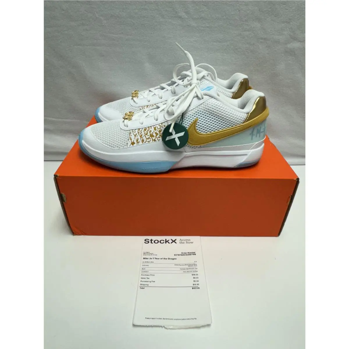 Nike shoes - Nike Ja 1 - FV1290-100 - White, Manufacturer: White/Game Royal/Pure Platinum 1