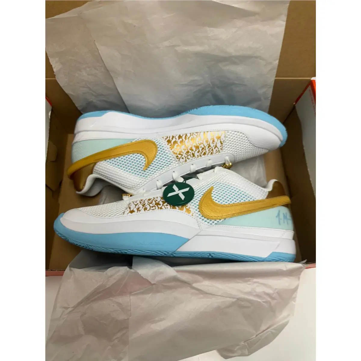 Nike shoes - Nike Ja 1 - FV1290-100 - White, Manufacturer: White/Game Royal/Pure Platinum 4