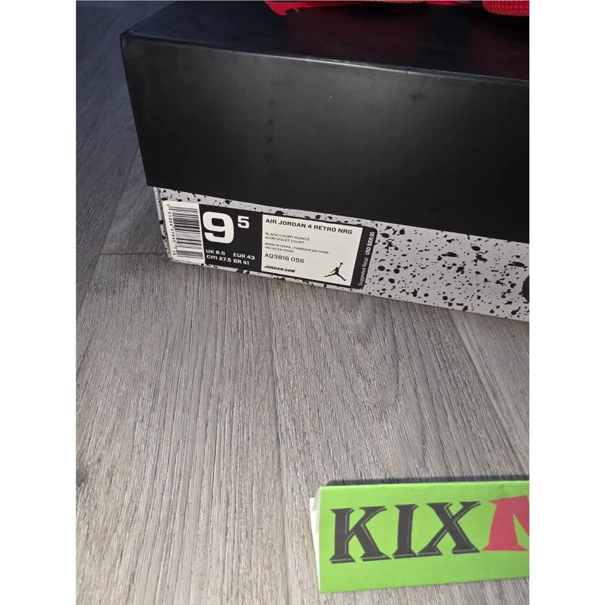 Nike shoes - Air Jordan 4 - Air - AQ3816-056 - Black (UPC: 0191886078457) 12