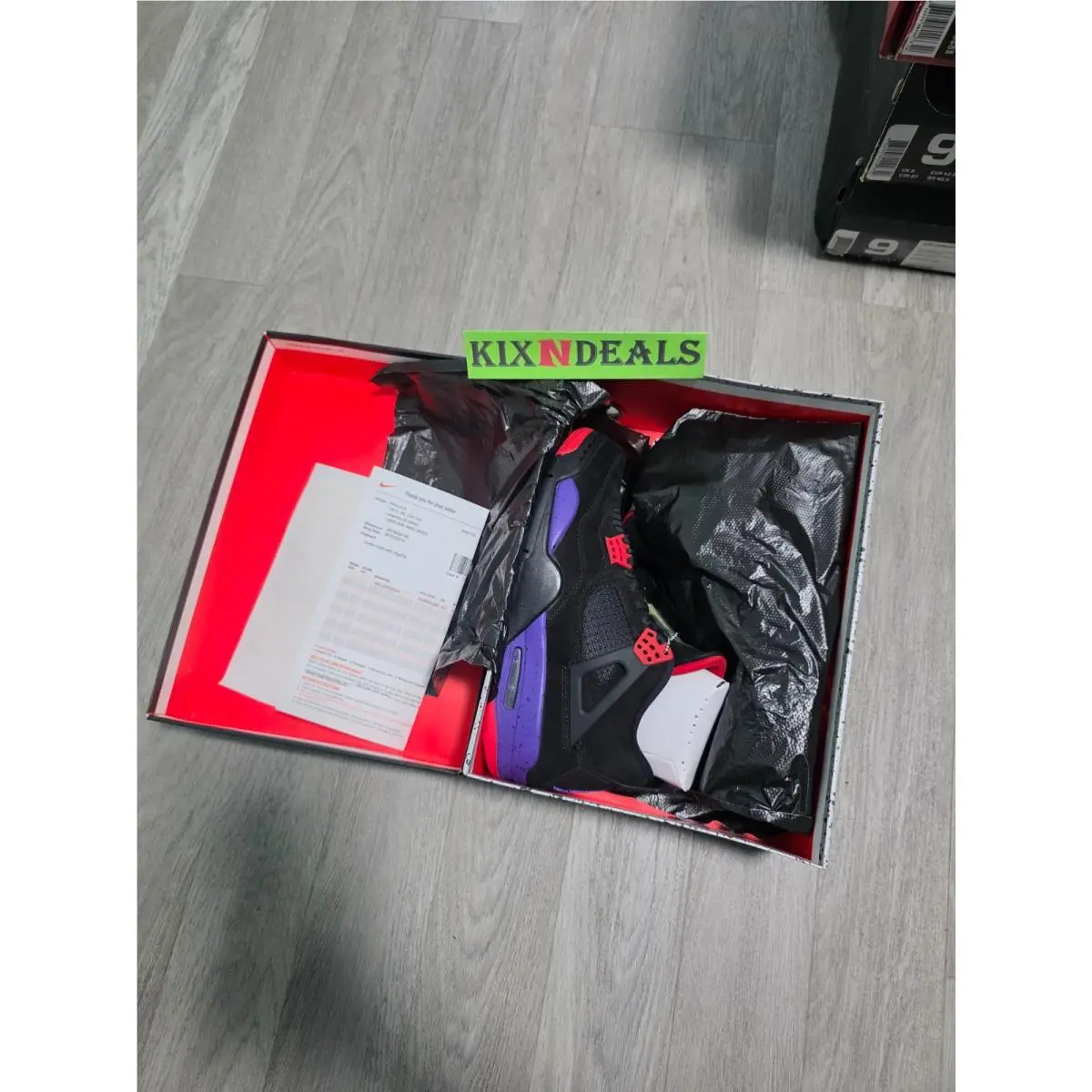 Nike shoes - Air Jordan 4 - Air - AQ3816-056 - Black (UPC: 0191886078457) 1