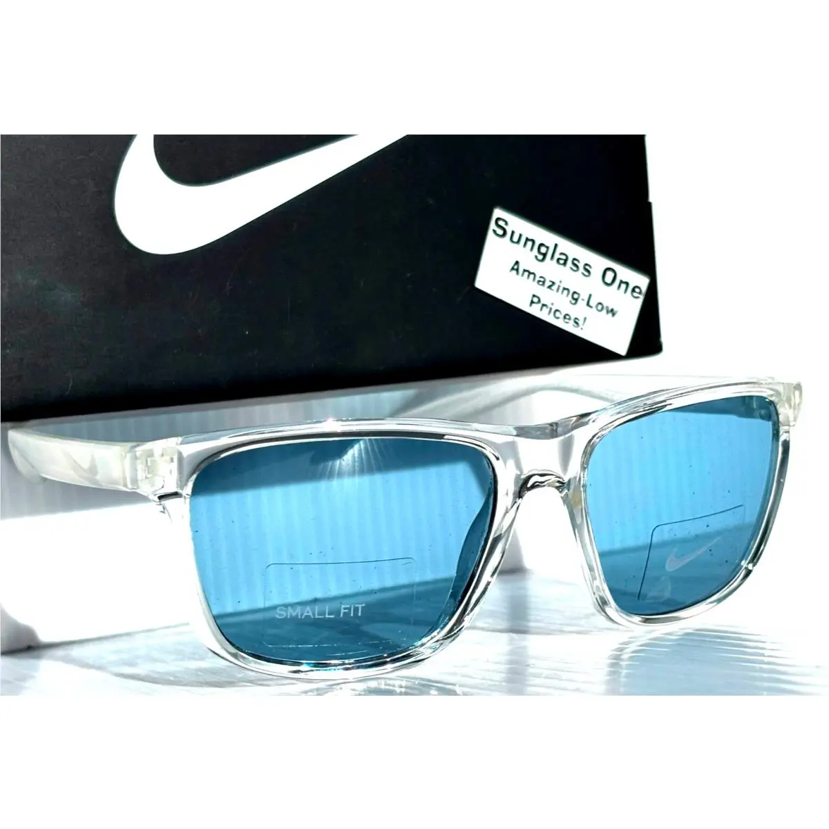 Nike Flip Ascent Crystal Matte Clear UV Protective Blue Lens Sunglass 900