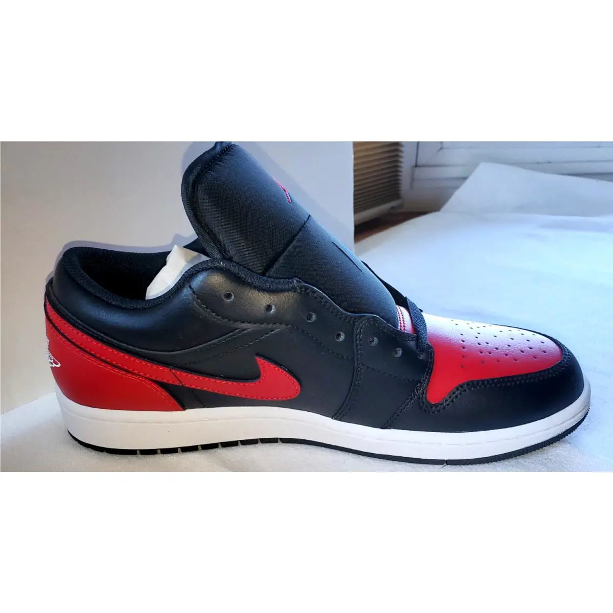 Nike shoes - Air Jordan 1 Low - Air Low - Black, Varsity Red, Summit White 4