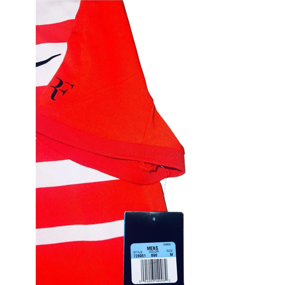 Nike clothing - Nike Roger Federer - Roger Federer - Light Crimson / White (UPC: 091203140082) 3