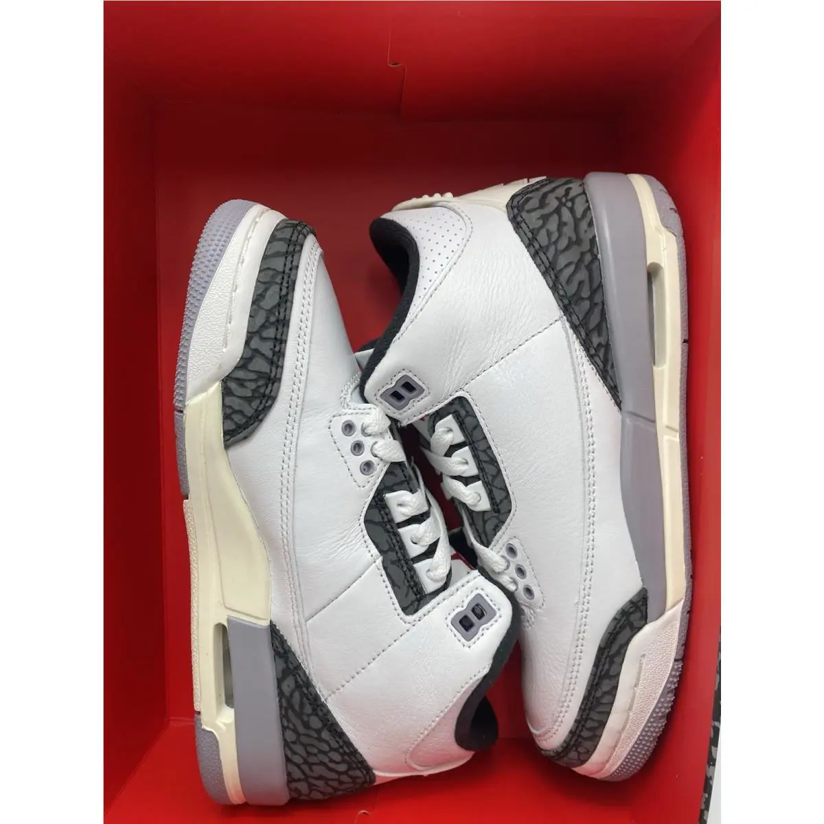 Nike shoes - Air Jordan 3 - Air - DM0967 106 - Summit White/Fire Red (UPC: 197597048895) 5