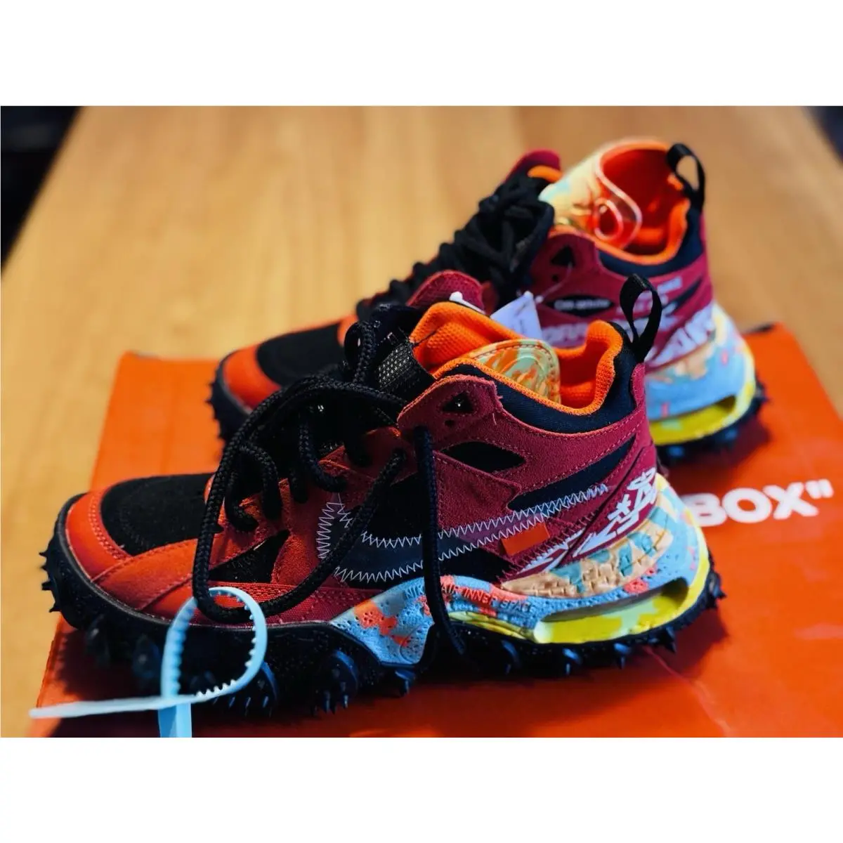 Off-white Air Terra Forma Mantra Orange/clear/black - Mn`s 4/Wn`s 5.5 by Nike