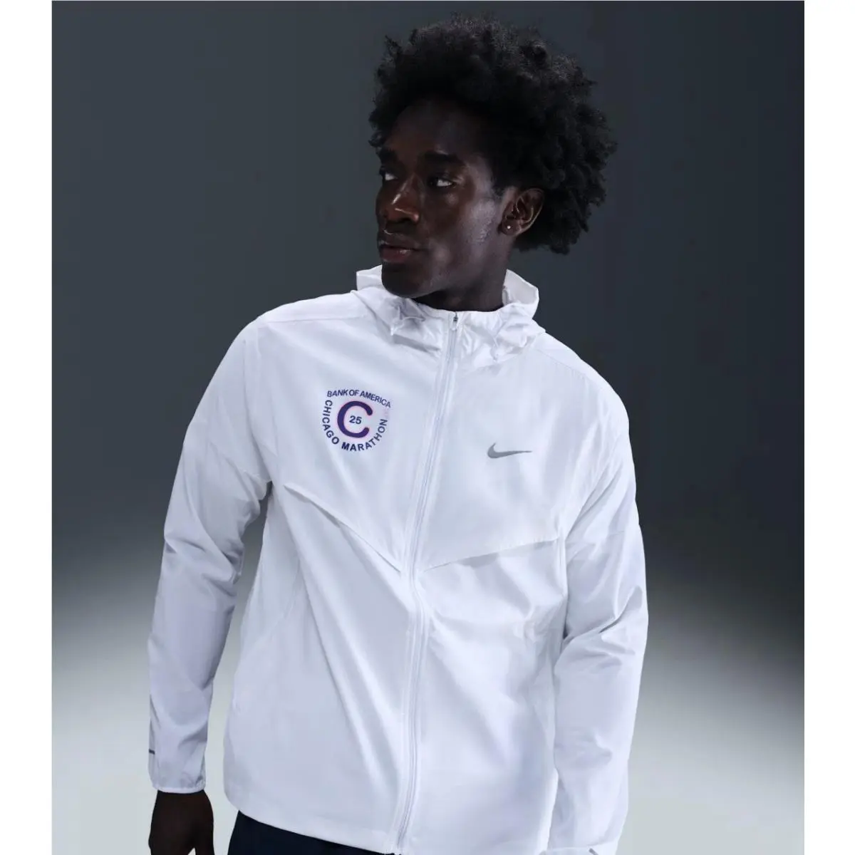 Nike clothing - Nike Impossibly Light Men`s Hooded Running Jacket - HQ4267-100 - White 0