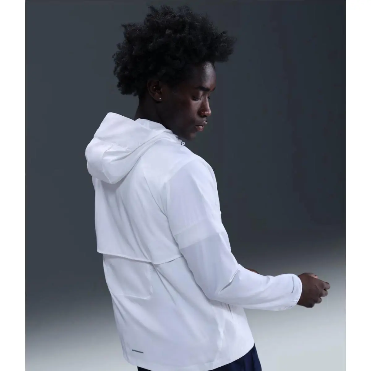 Nike clothing - Nike Impossibly Light Men`s Hooded Running Jacket - HQ4267-100 - White 1