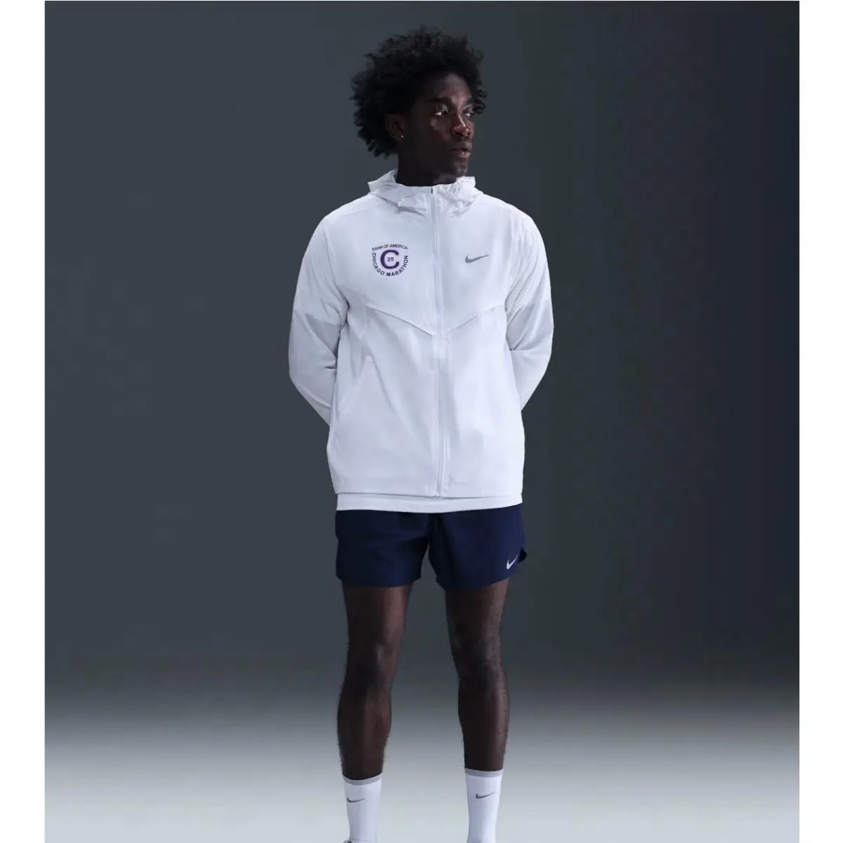 Nike clothing - Nike Impossibly Light Men`s Hooded Running Jacket - HQ4267-100 - White 2