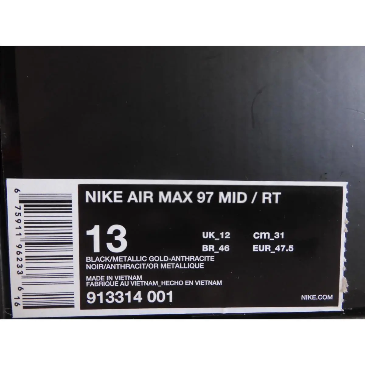 Nike shoes - Nike Air Max 97 - Air Max - 913314-001 - Black (UPC: 675911962336) 6