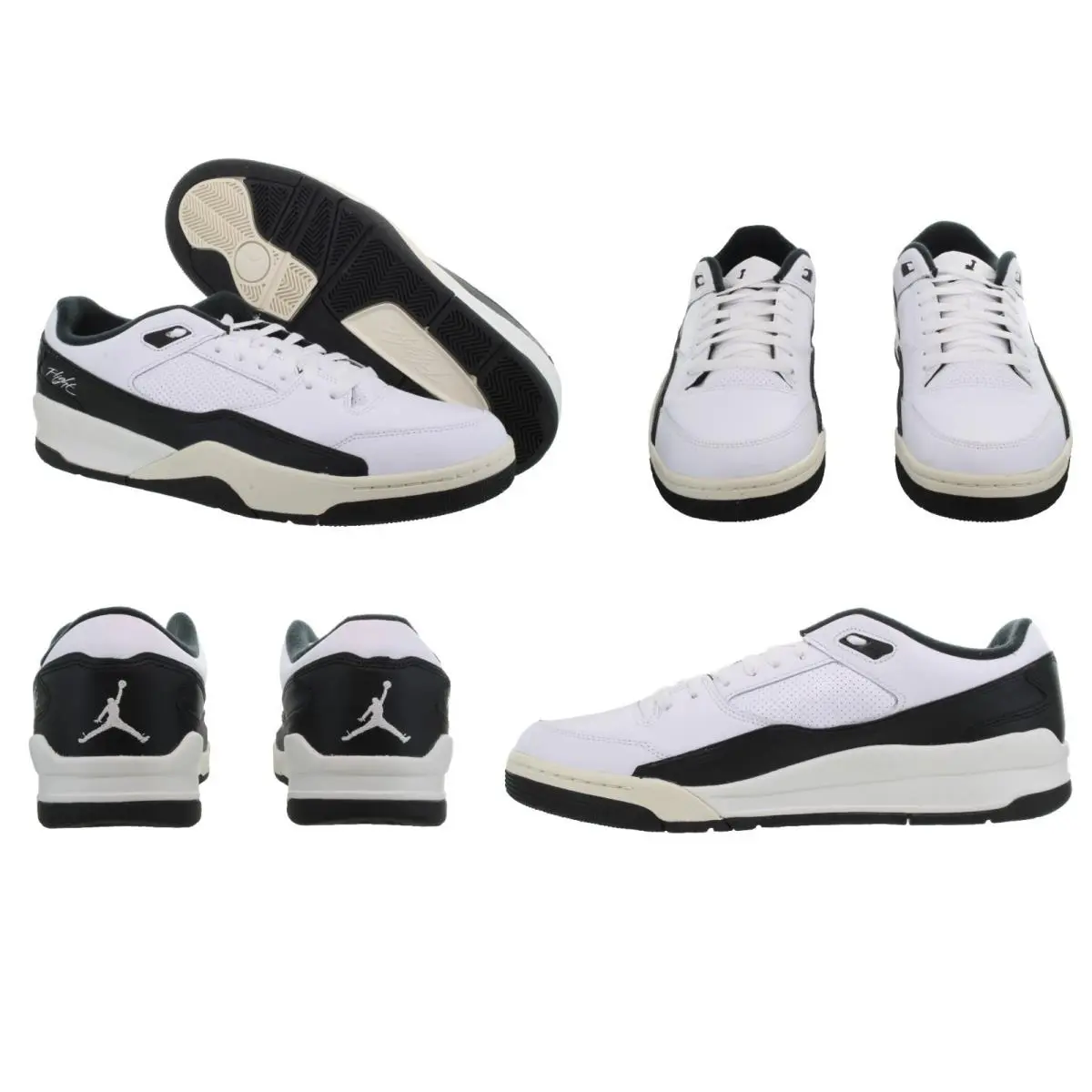 Nike Men`s Jordan Flight Court White - Black Basketball Shoes Size 13