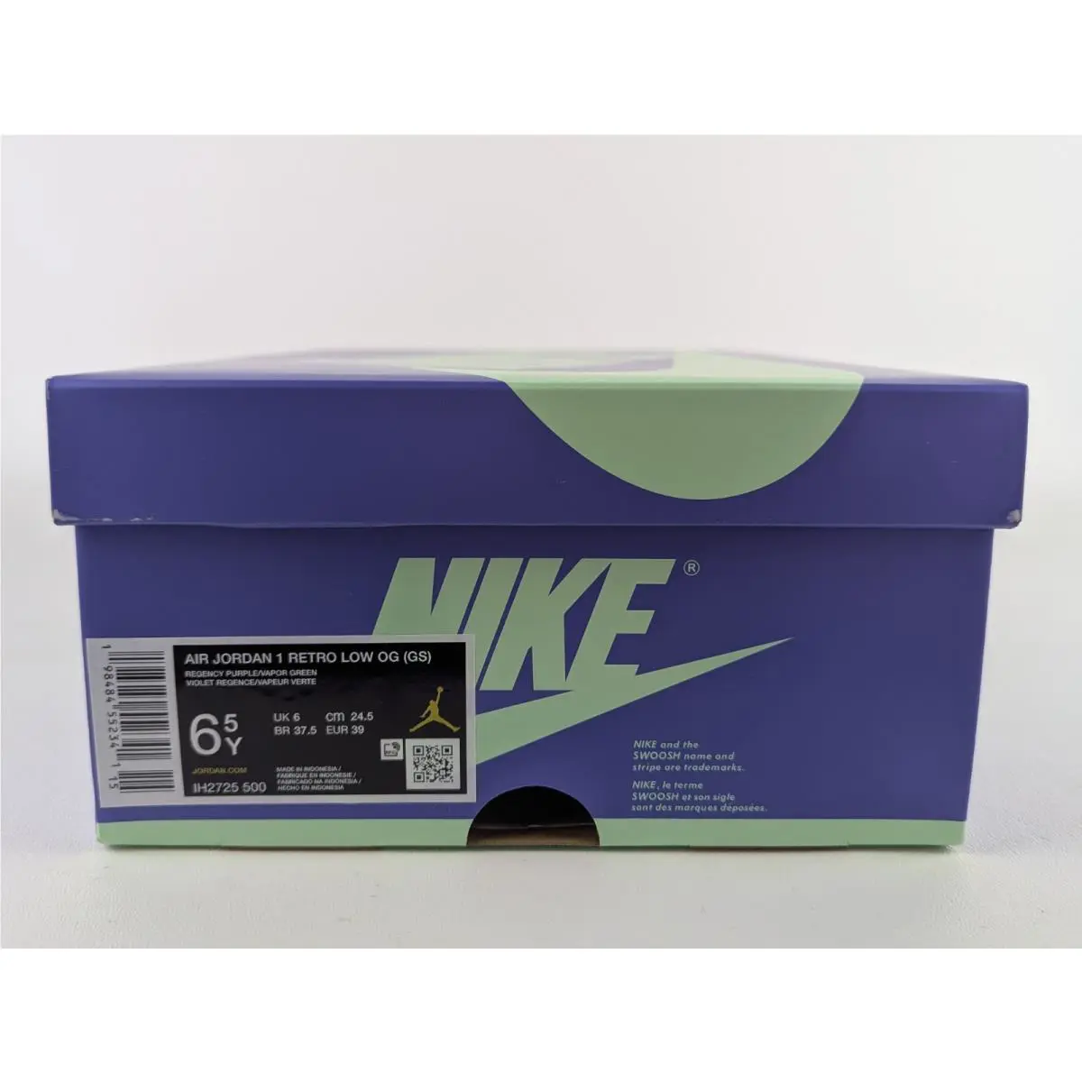 Nike shoes - Air Jordan 1 Low - Air Low - IH2725-500 - Regency Purple/Vapor Green-Black-Dark Raisin-Daybreak-Light Silve 8