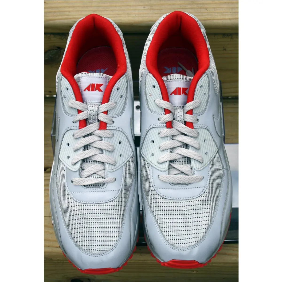 Nike shoes - Nike Air Max 90 - Air Max - 325018-009 - Metallic silver/metallic silver/sport red (UPC: 666003245703) 2