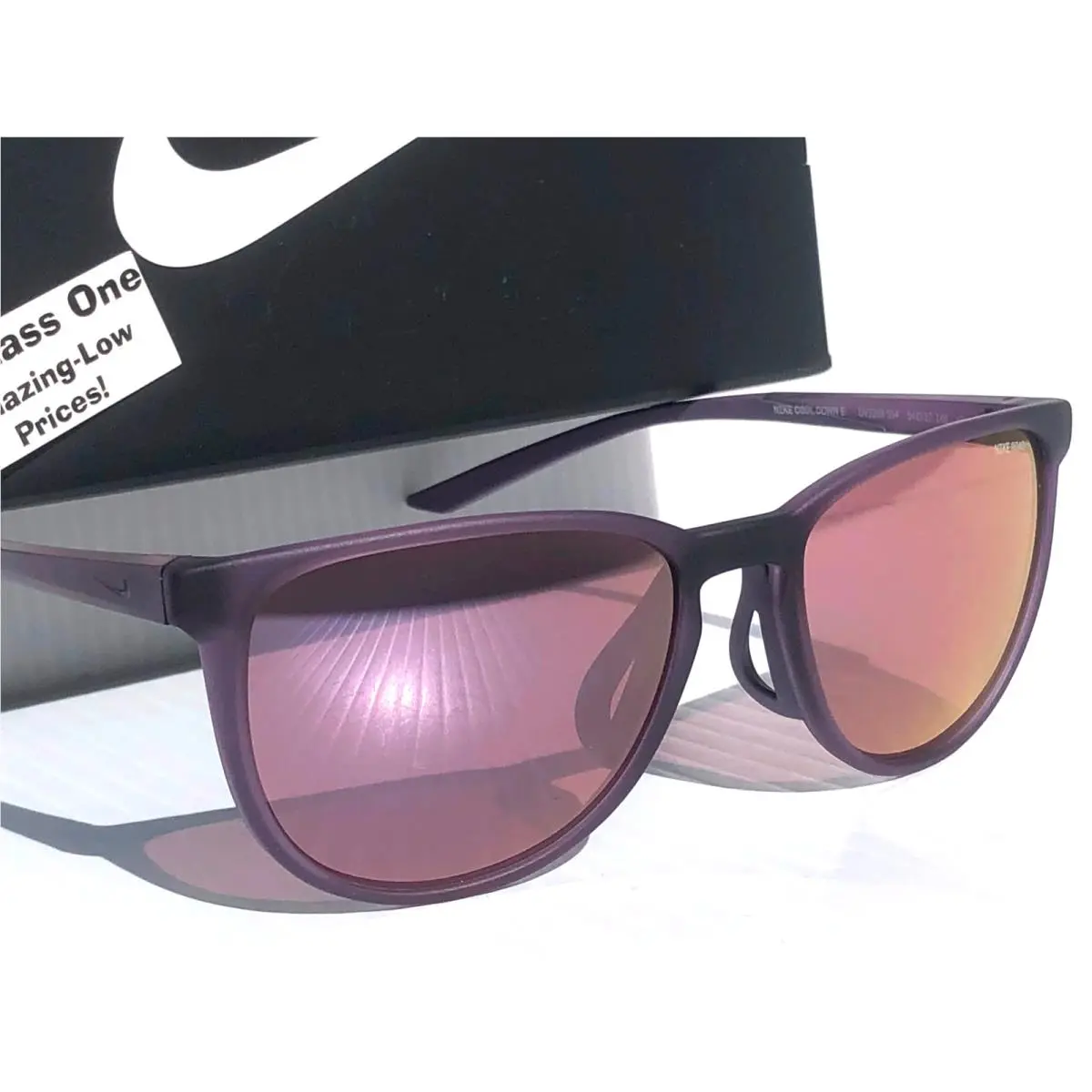 Nike Cool Down Amethyst Ash Frame Violet Road Tint Lens Sunglass DV2288 554
