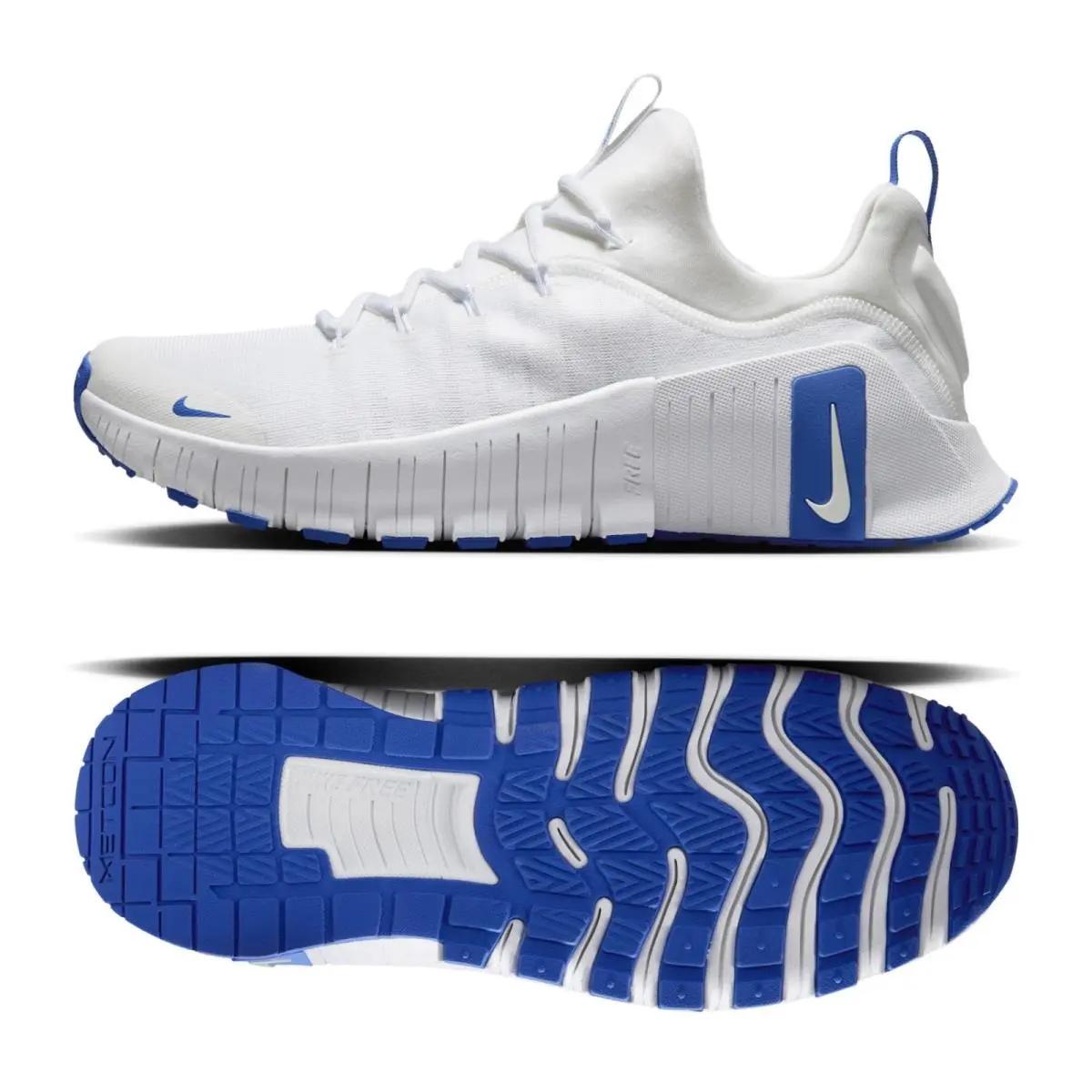 Nike Free Metcon 6 White/white/game Royal FJ7127-102 Men`s Workout Shoes Sz 11.5