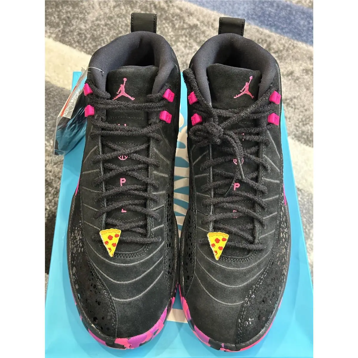 Nike shoes - Air Jordan Air Jordan 12 Retro - AH6987023 - Black/Hyper Violet-Pink Blast 0