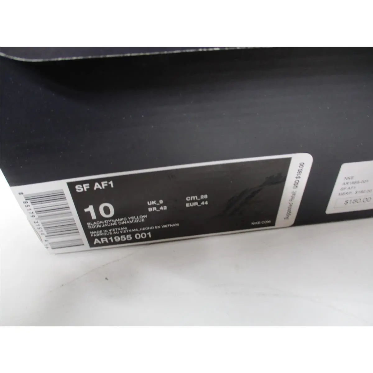 Nike shoes - Nike SF Air Force 1 - AR1955-001 - Black/Yellow 6